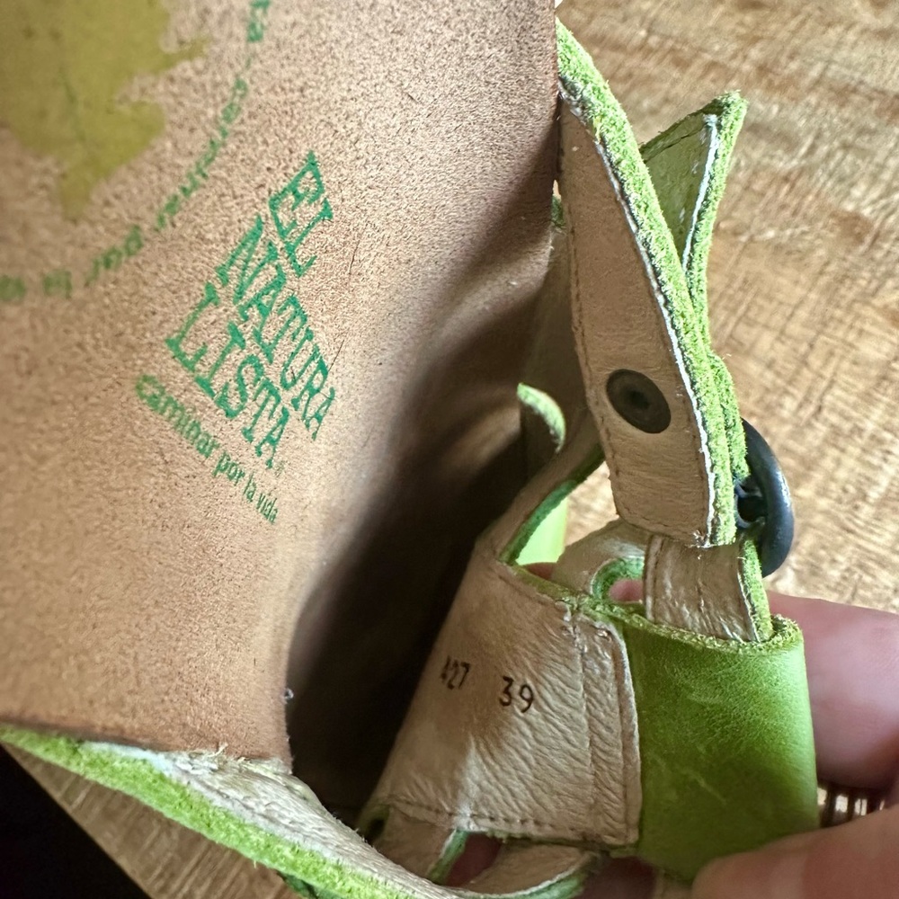 El Naturalista Green Women's Mules Size 39 - Picture 6 of 7